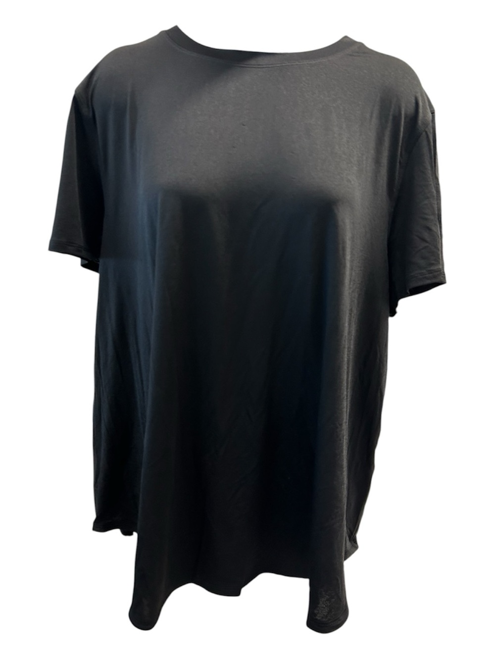 Lululemon Black Open Back Workout Tee Shirt Women’s XL Athletic Yoga Top
